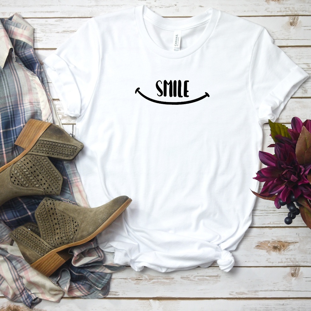 Smile Shirt,Smiling Happy T-shirt,Unisex Shirt,
